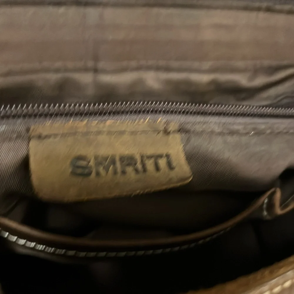 SMRITI Vintage Distressed Brown Leather Crossbody Shoulder Messenger Bag